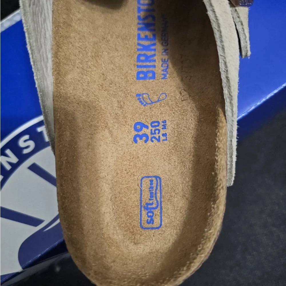 Birkenstock Tan Suede Clogs - Picture 5 of 7